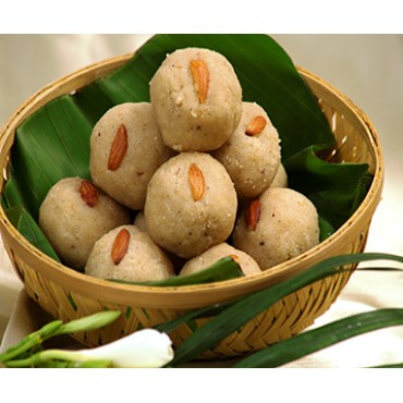 Rava-Naral Ladoo - 12 pieces (रवा-नारळ लाडू) [ pure cow ghee ]